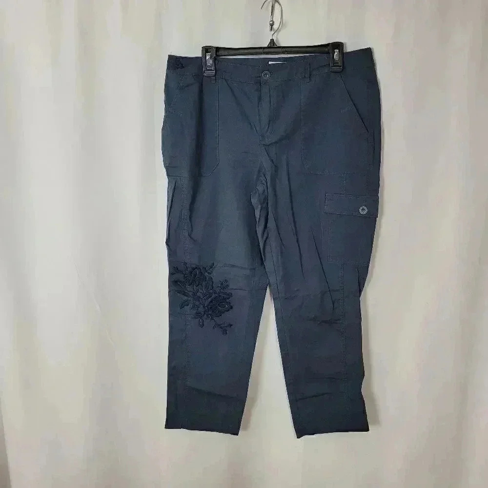 Westport pants with embroidered details